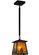 Mountain Pine One Light Mini Pendant in Textured Black (57|141865)