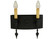 Warwick Two Light Wall Sconce in Costello Black (57|141181)
