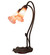 Pink Pond Lily Two Light Accent Lamp in Mahogany Bronze (57|14110)