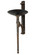 Gothic Wall Sconce in Hand Rubbed Rusted & Waxed Iron (57|140609)