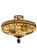 Pinecone Four Light Semi-Flushmount in Antique Copper (57|139874)