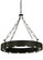 Bangle 12 Light Chandelier in Wrought Iron (57|138986)
