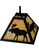 Lone Moose One Light Mini Pendant in Textured Black (57|138212)