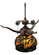 Dragonfly Three Light Table Lamp in Mahogany Bronze Amber (57|138102)