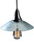 Galatia One Light Pendant in Textured Black (57|138034)