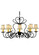Corrina Eight Light Chandelier in Blackwash (57|137699)
