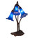 Blue Three Light Accent Lamp in Mahogany Bronze (57|13746)