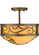 Lilliana Three Light Semi-Flushmount in Gilded Tobacco (57|137259)