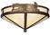 Train Three Light Flushmount in Antique Copper (57|136032)