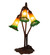 Amber/Green Three Light Accent Lamp in Mahogany Bronze (57|13595)