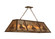 Trails End Nine Light Oblong Pendant in Cafe Noir (57|135573)