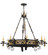 Filomena Eight Light Chandelier in Blackwash W/Gold Accents (57|135122)