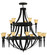 Pontoise 15 Light Chandelier in Blackwash (57|135086)