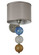 Charmz One Light Wall Sconce in Nickel (57|135049)