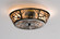 Bear On The Loose Two Light Flushmount in Industrial Steel (57|13390)