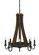 Barrel Stave Eight Light Chandelier in Coffee Bean (57|133684)