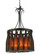 Tuscan Vineyard Five Light Chandelier in Textured Black (57|133651)