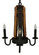 Barrel Stave Three Light Chandelier in Coffee Bean (57|133299)