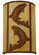 Leaping Trout One Light Wall Sconce in Earth (57|130803)