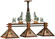 Winter Pine Three Light Island Pendant in Vintage Copper/Green Trees & Needles (57|130714)