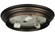 Flushmount Hardware Three Light Flushmount in Mahogany Bronze (57|130632)