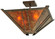 Arta Four Light Semi-Flushmount in Hanna Copper (57|129144)