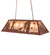 Quail Hunter Six Light Oblong Pendant in Rust (57|128028)