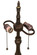 Capri Two Light Table Base Hardware in Mahogany Bronze (57|127172)