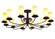 Atria 12 Light Chandelier in Coffee Bean (57|126614)