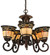 Ilona Five Light Chandelier in Mahogany Bronze (57|125117)