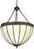 Gothic Three Light Inverted Pendant in Craftsman Brown Highlighted (57|124554)