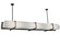 Chestnut Hill 12 Light Oblong Pendant in Blackwash (57|124244)