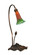 Amber/Green Pond Lily One Light Accent Lamp in Mahogany Bronze (57|12386)