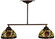 Pinecone Two Light Island Pendant in China Mahogany Bronze (57|123357)