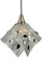 Handkerchief One Light Pendant in Brushed Nickel (57|122305)