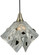 Handkerchief One Light Pendant in Brushed Nickel (57|122305)