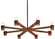 Etoiles 16 Light Chandelier in Rust Over Wrought Iron (57|121910)