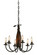 Tuscan Vineyard Six Light Chandelier in Textured Black (57|121456)