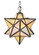 Moravian Star One Light Mini Pendant in Antique Brass (57|12123)