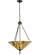 Delta Three Light Inverted Pendant in Mahogany Bronze (57|121146)