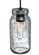 Mason Jar One Light Mini Pendant in Textured Black (57|120901)