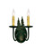 Double Pine Tree Two Light Wall Sconce in Golden Verde (57|120783)