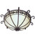 Florentine Two Light Ceiling Mount in Golden Bronze (57|120780)