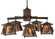 Scotch Pine Five Light Chandelier in Cafe Noir (57|120554)