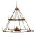 Desert Arrow 13 Light Chandelier in Rusty Nail (57|120282)