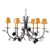 Pinecone Eight Light Chandelier in Chestnut (57|119769)