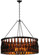 Tuscan Vineyard 12 Light Chandelier in Black Metal (57|119239)