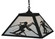 Alpine Three Light Pendant in Black Metal (57|119187)