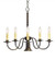 Eden Six Light Chandelier in Chestnut (57|118848)