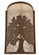 Oak Tree One Light Wall Sconce in Cafe Noir (57|118535)